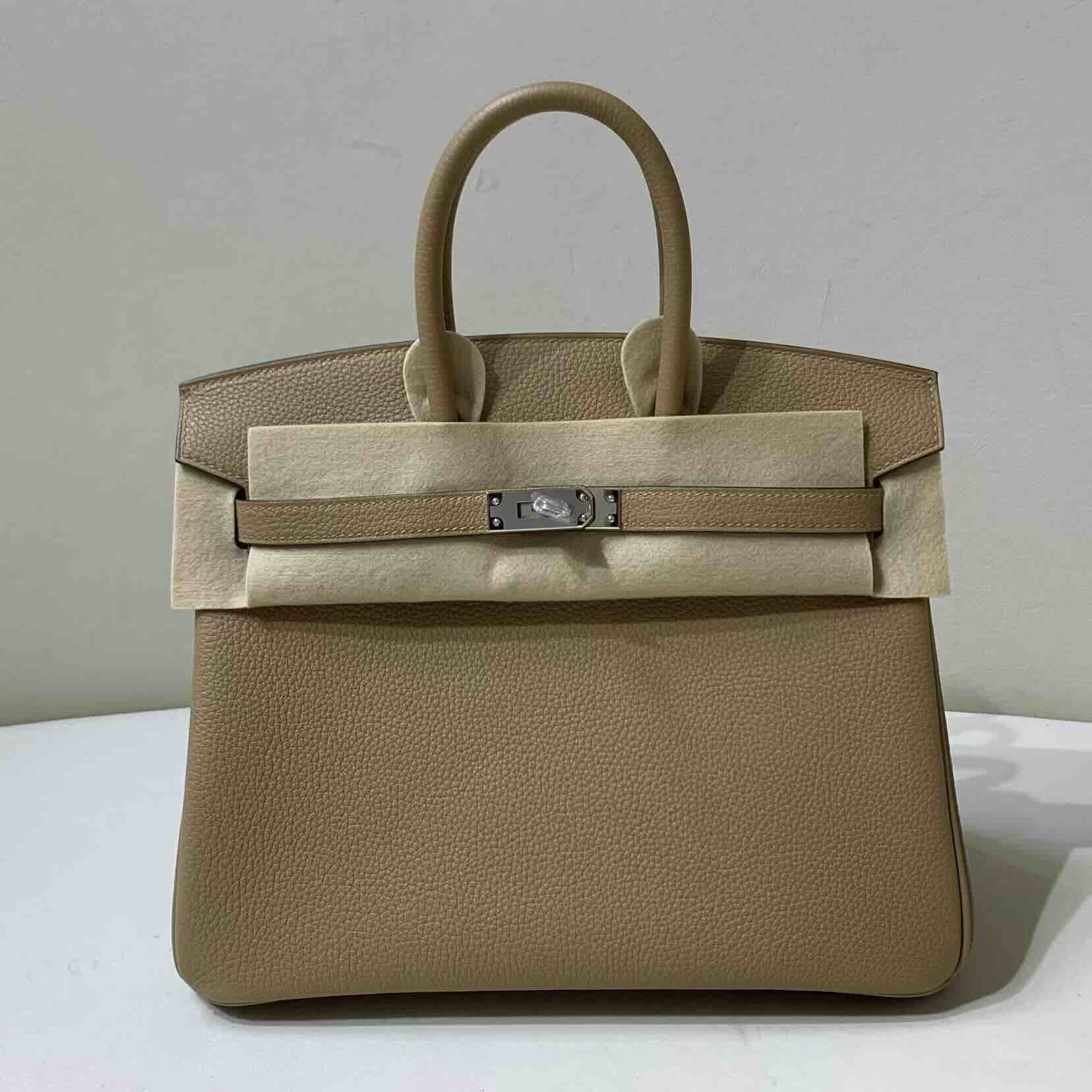 Hermès Birkin 25 Togo Chai with Palladium Hardware