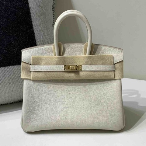 Hermès Birkin 25 Togo Nata with Gold Hardware (In Stock)