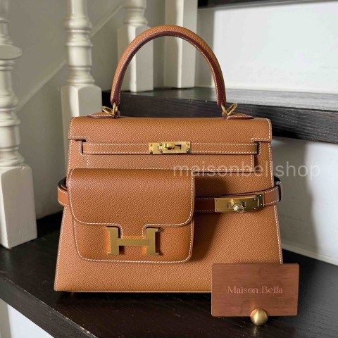 Hermès Kelly25 Epsom Sellier Gold x Gold Hardware