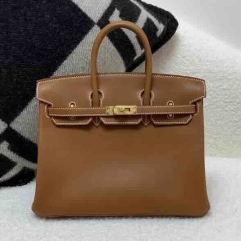 Hermès Birkin 25 Saddle Gold x Gold Hardware