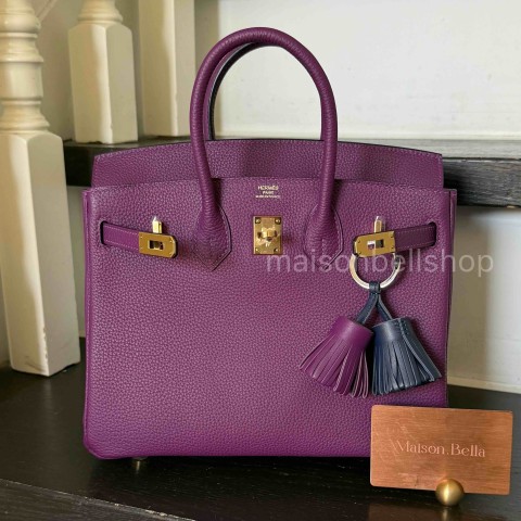 Hermès Birkin 25 Anemone Togo Togo x Gold Hardware